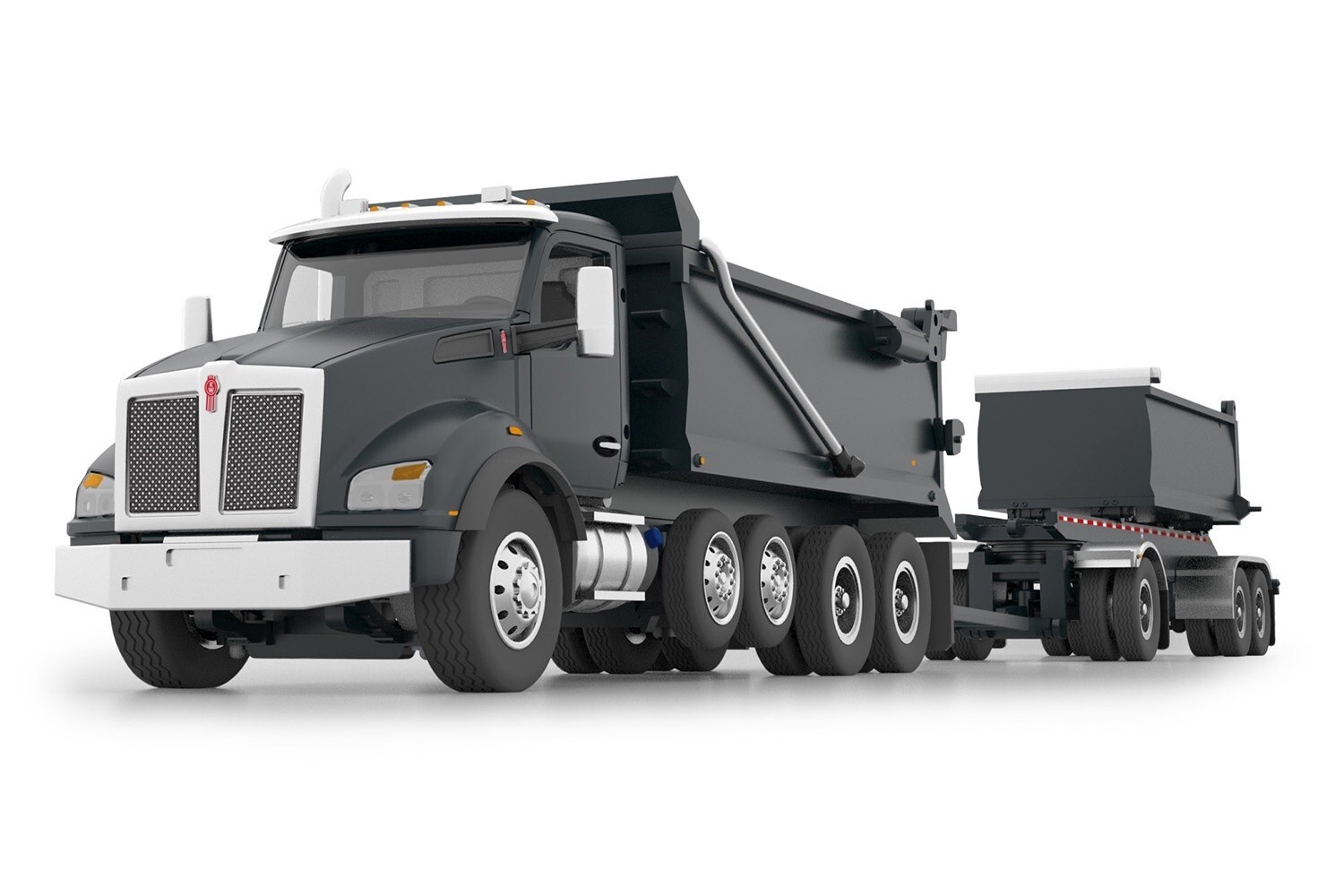 First Gear 60-1276 Kenworth T880 Rogue Dump Truck w/Transfer