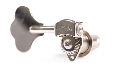 Hipshot Ultralite USA Tuner HB6C 3/8 Nickel - 4 Inline Lefty/Treble Set