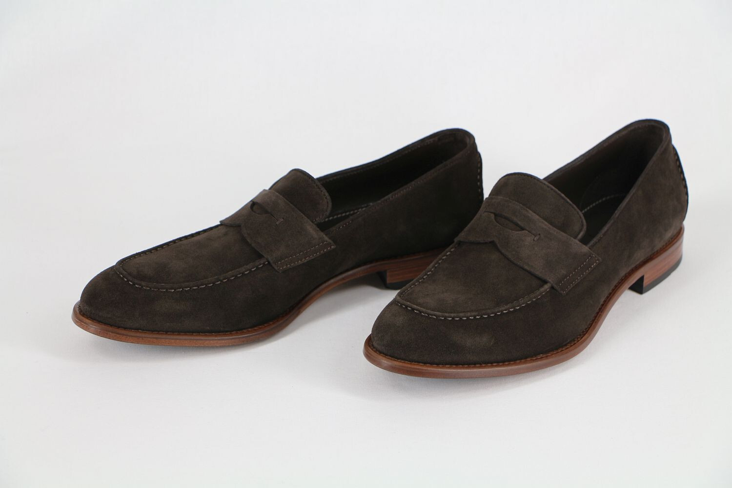 Pre-owned Hugo Boss Loafers, Mod. Stofer, Size Eu 42 / Us 9, Made In Italy, Dark Brown