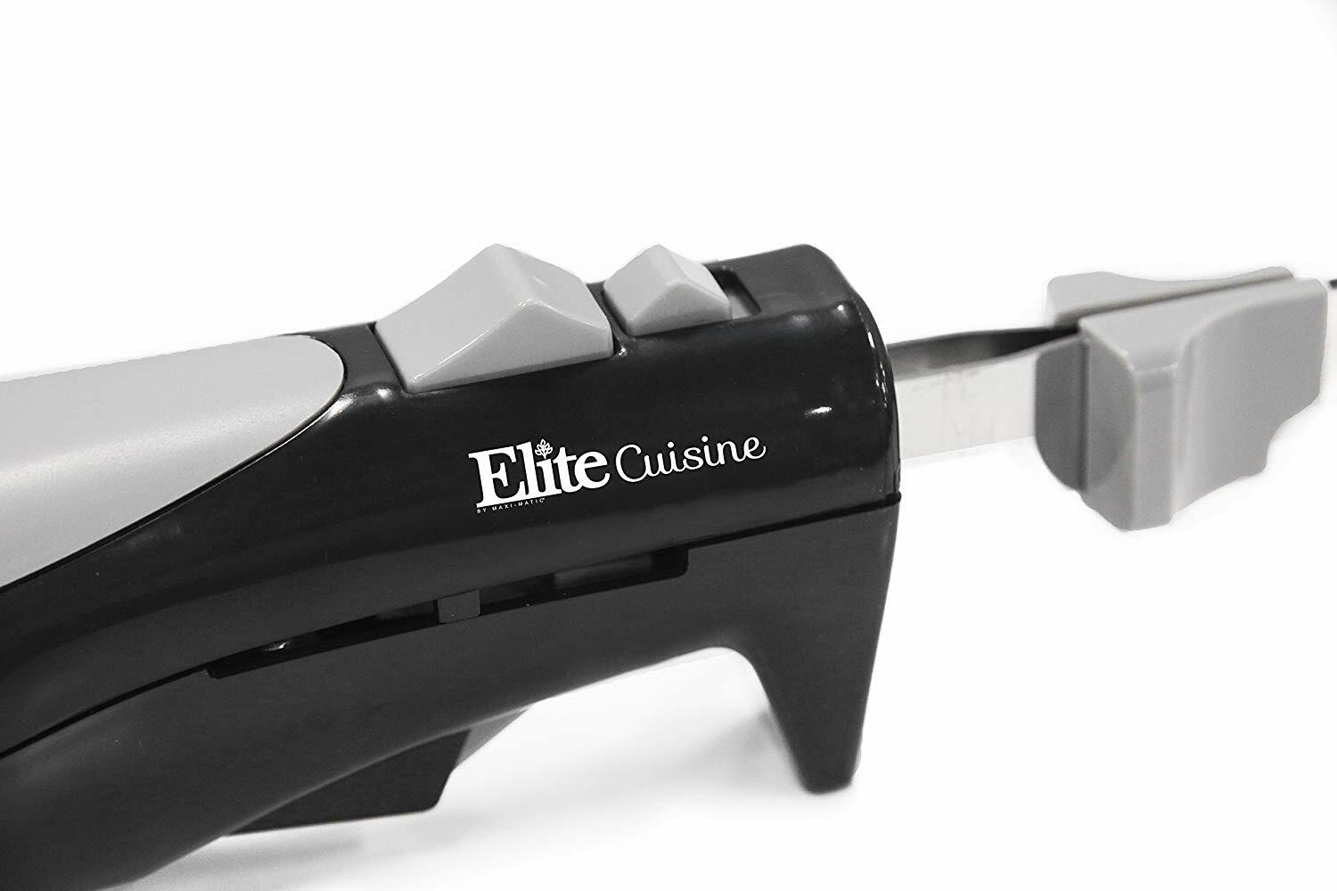 Elite Cuisine EK-570B Maxi-Matic Electric Knife with 2 Serrated Blades and Easy