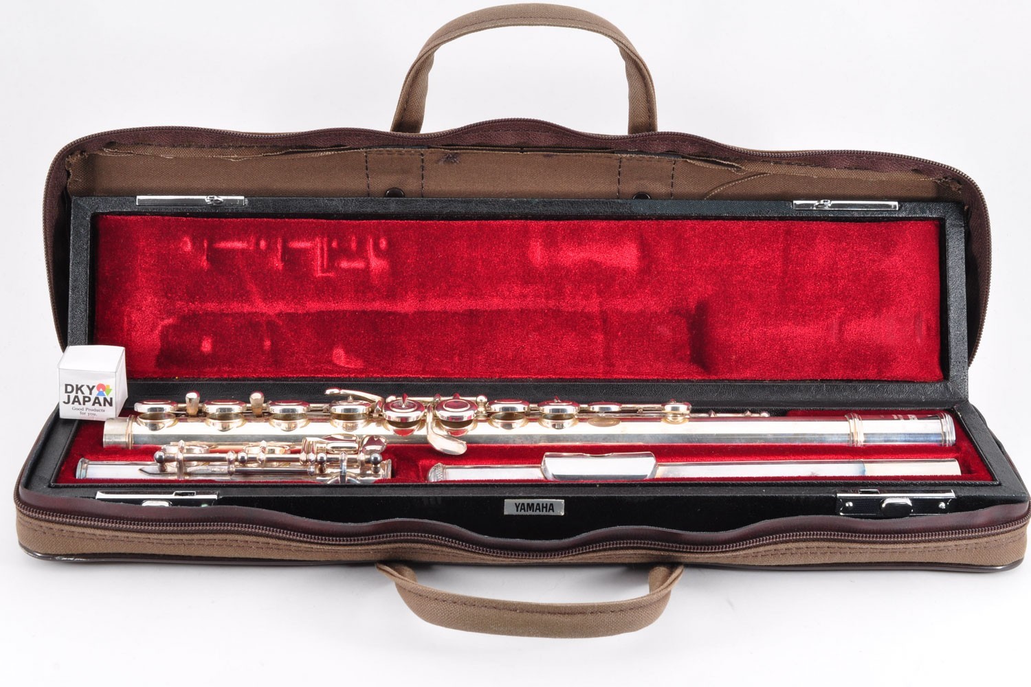 Yamaha YFL-351 Flute Silver Made in Japan w/Case Used From