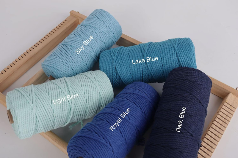 Natural Macrame Cord 3mm x 109yards, Colored Macrame Rope, Cotton Rope Macrame Y