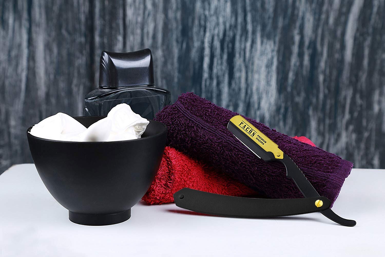 100 BLADES + CLASSIC STAINLESS STEEL STRAIGHT EDGE BARBER RAZOR SALON SHAVETTE