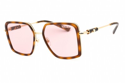 Pre-owned Versace 0ve2261-100284 Havana Sunglasses In Purple