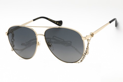 Pre-owned Gucci Gg1088s-001-61 Sunglasses Size 61mm 140mm 14mm Gold Women In Gray