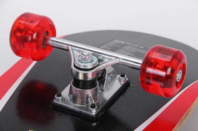 Ferrari 31 Inch Complete Double Kick 9 Layer Canadian Maple Deck Skateboard for