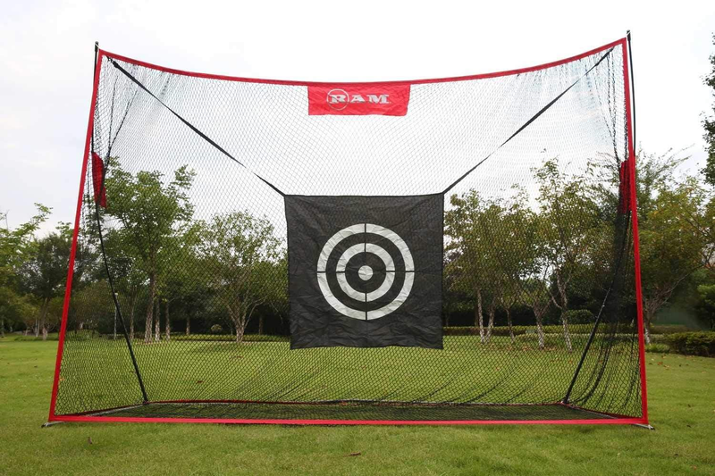 Deluxe Extra Large Portable Golf Hitting Practice Net With T