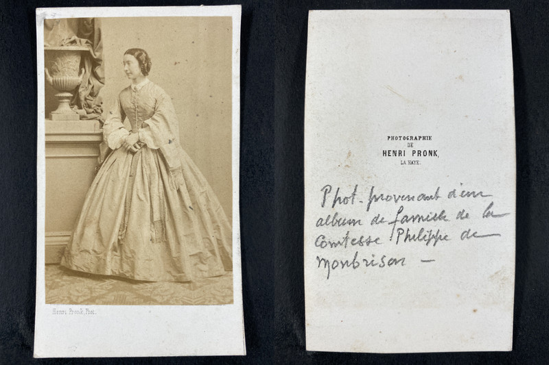 Pronk, La Haye, Famille Comtesse De Montbrisson Vintage Cdv Albumen Print. C