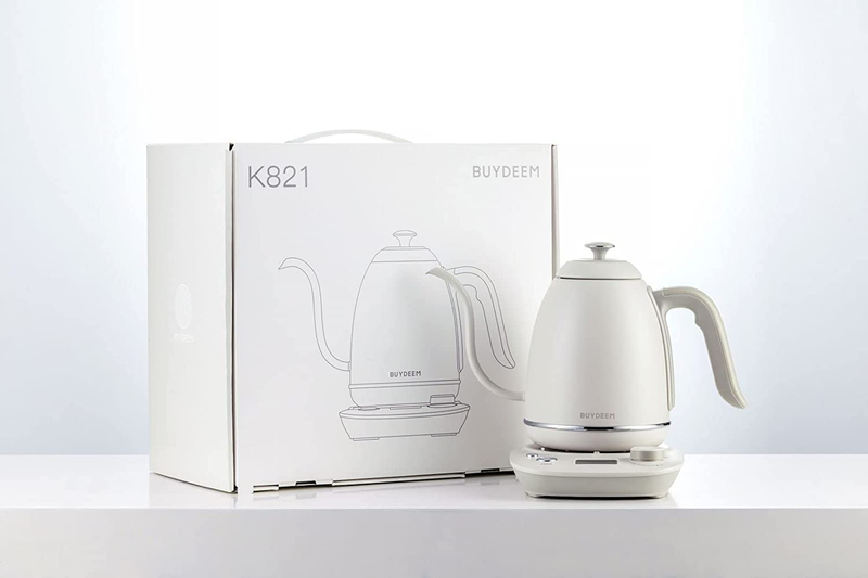 K821 Electric Gooseneck Kettle with Variable Temperature Control, Pour over Coff