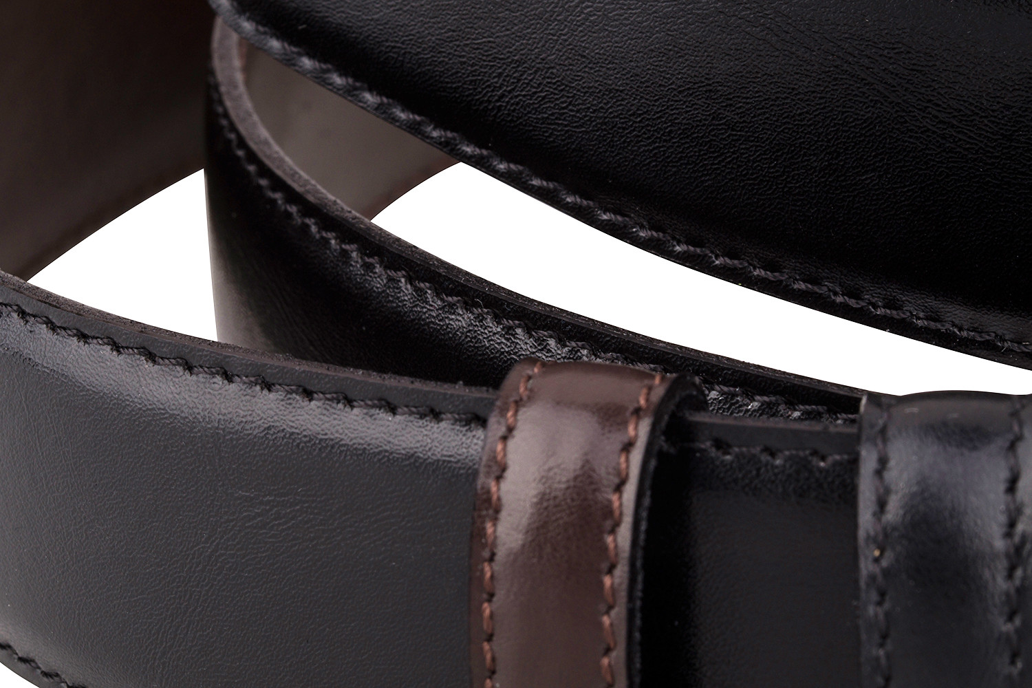 black leather belt strap