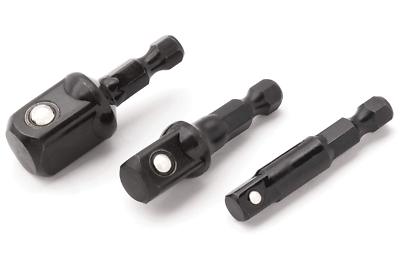 Titan Tools 12061 3 Piece Impact Stubby Socket Adapter Set