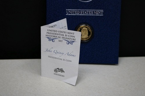 2008-S U.S. Mint Presidential $1 Coin Signature Set John Quincy Adams XK2   SH#2