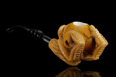 Large Size Eagle Claw Pipe By KENAN Handmade New Block Meerschaum W Case#1156