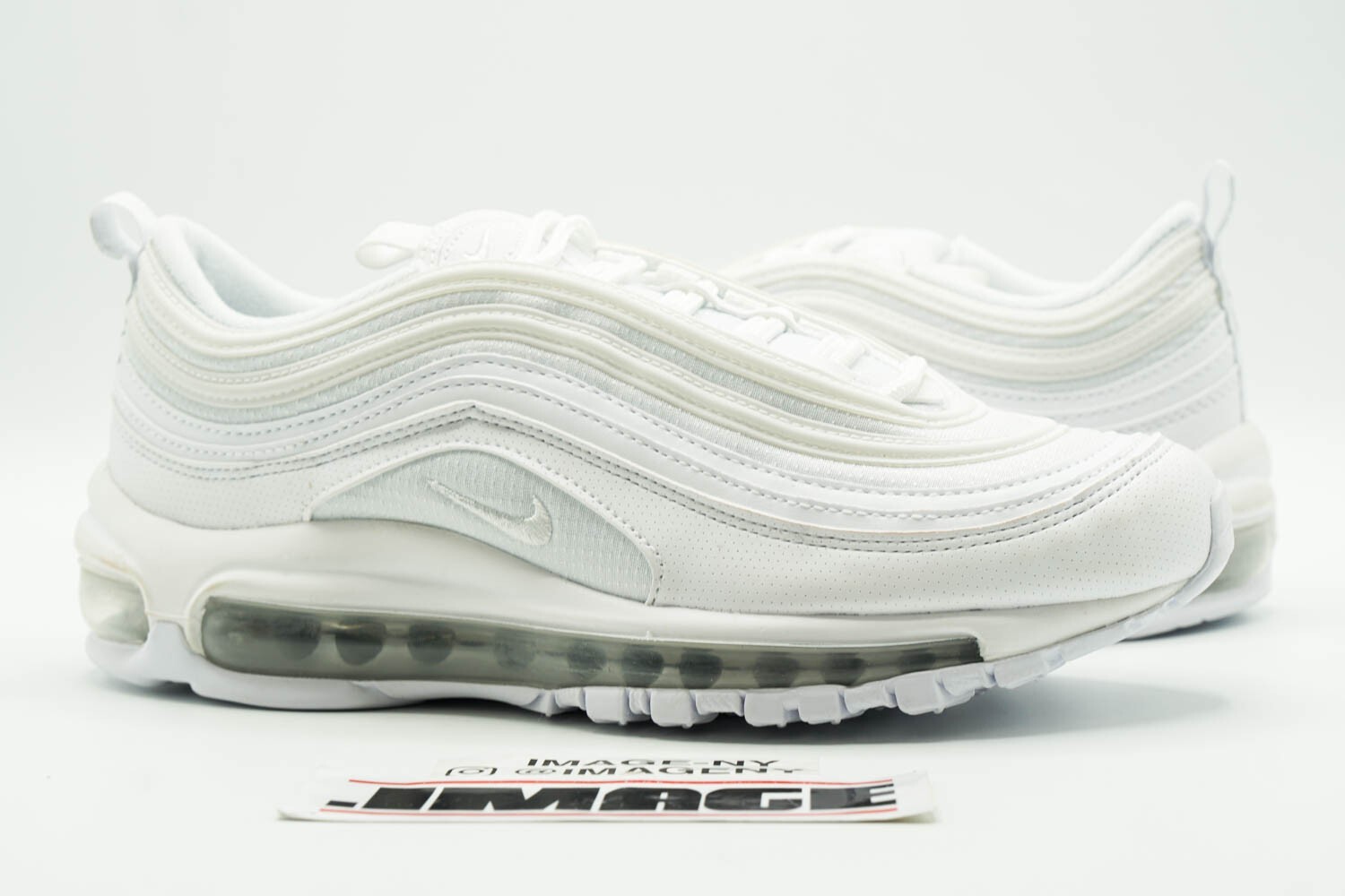 NIKE AIR MAX 97 NEW SIZE 6Y WHITE METALLIC SILVER 921522 104