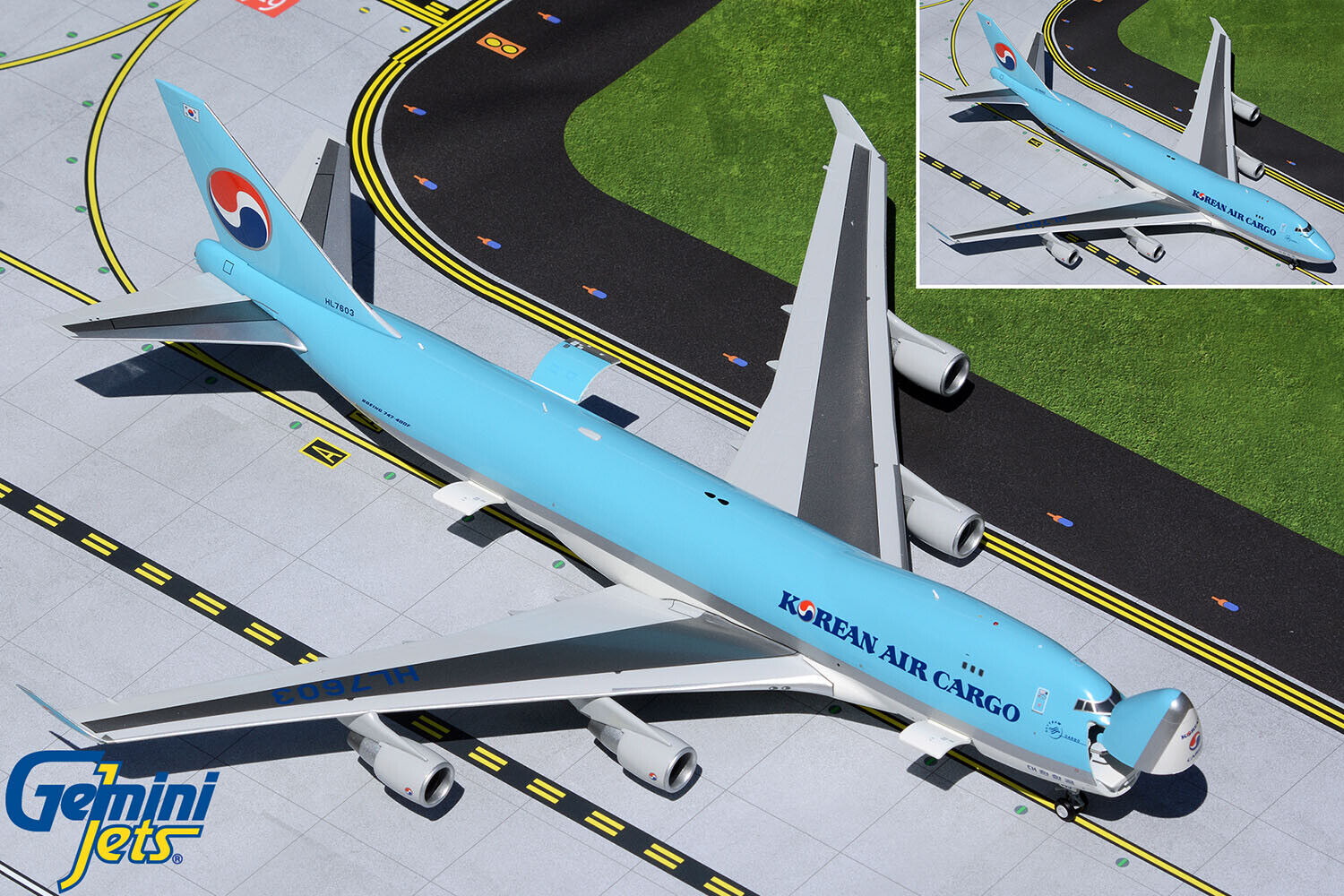 Korean Air Cargo Boeing 747-400ERF HL7603 Gemini Jets Korean Air Cargo Boeing 747-400ERF HL7603 Gemini Jets