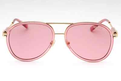 Pre-owned Versace Ve2260-100284-60 Pink-transparent Sunglasses
