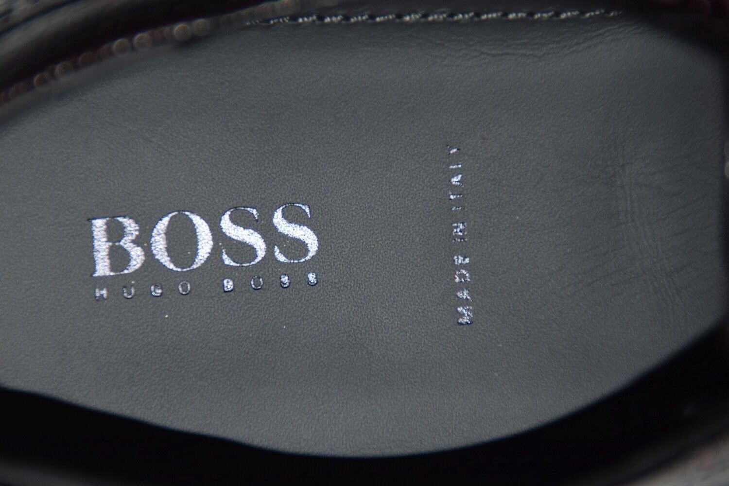 Pre-owned Hugo Boss Derbys, Mod. Himper, Size 43 / Us 10, Made In Italy, Dark Red