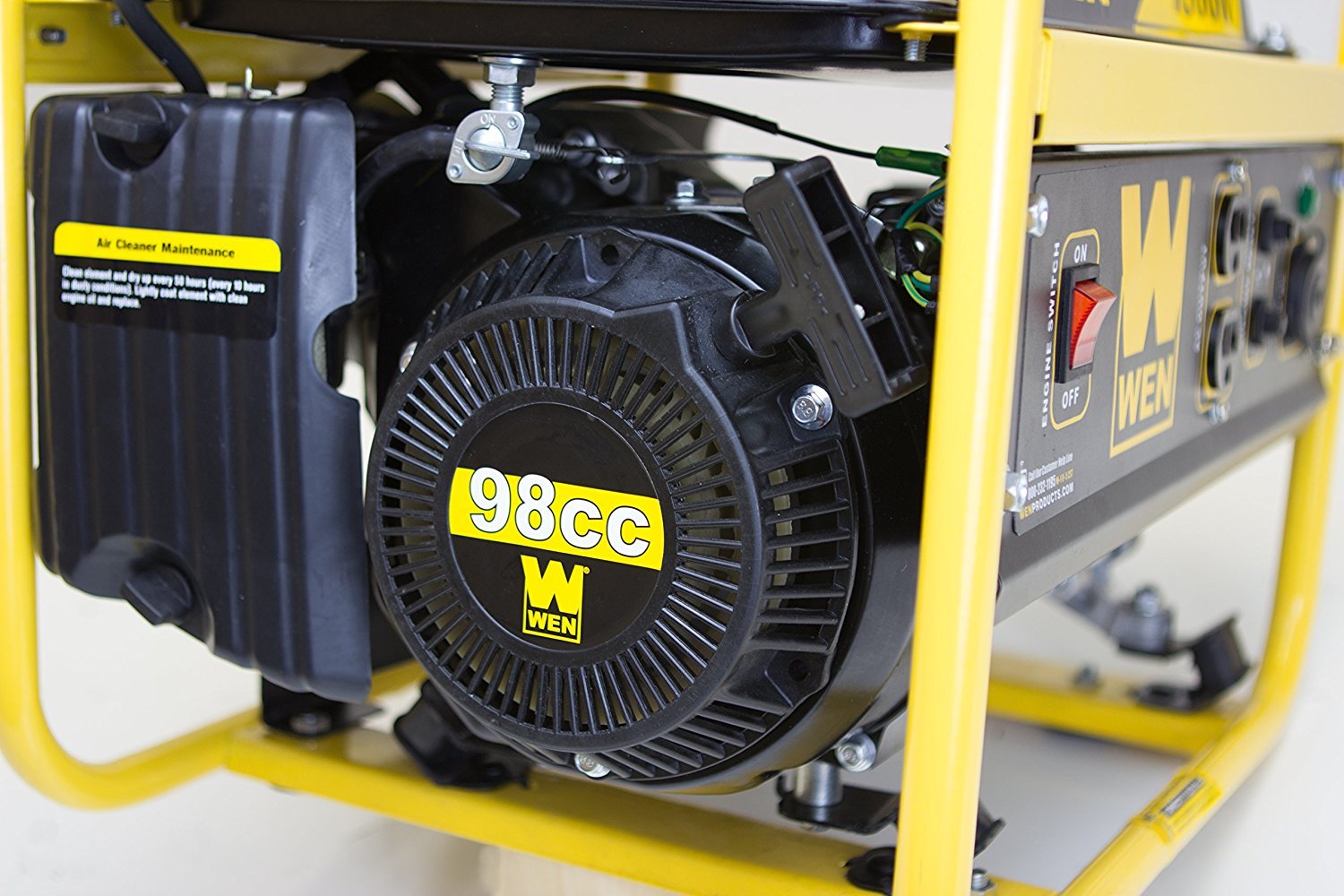 Wen 1800 Watt Generator Portable Gasoline CARB Compliant Power Electricity Light