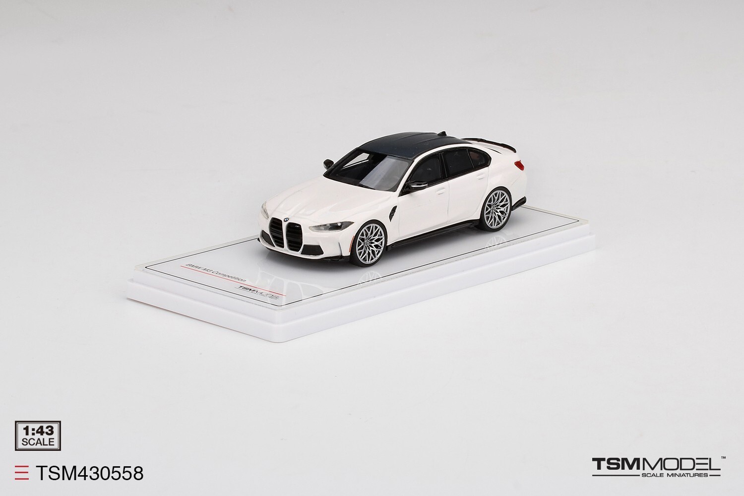 1/43 BMW M3 コンペティション G80 BMW M3 COMPETITION (G80) ALPINE WHITE - TSM TSM430558 1/43