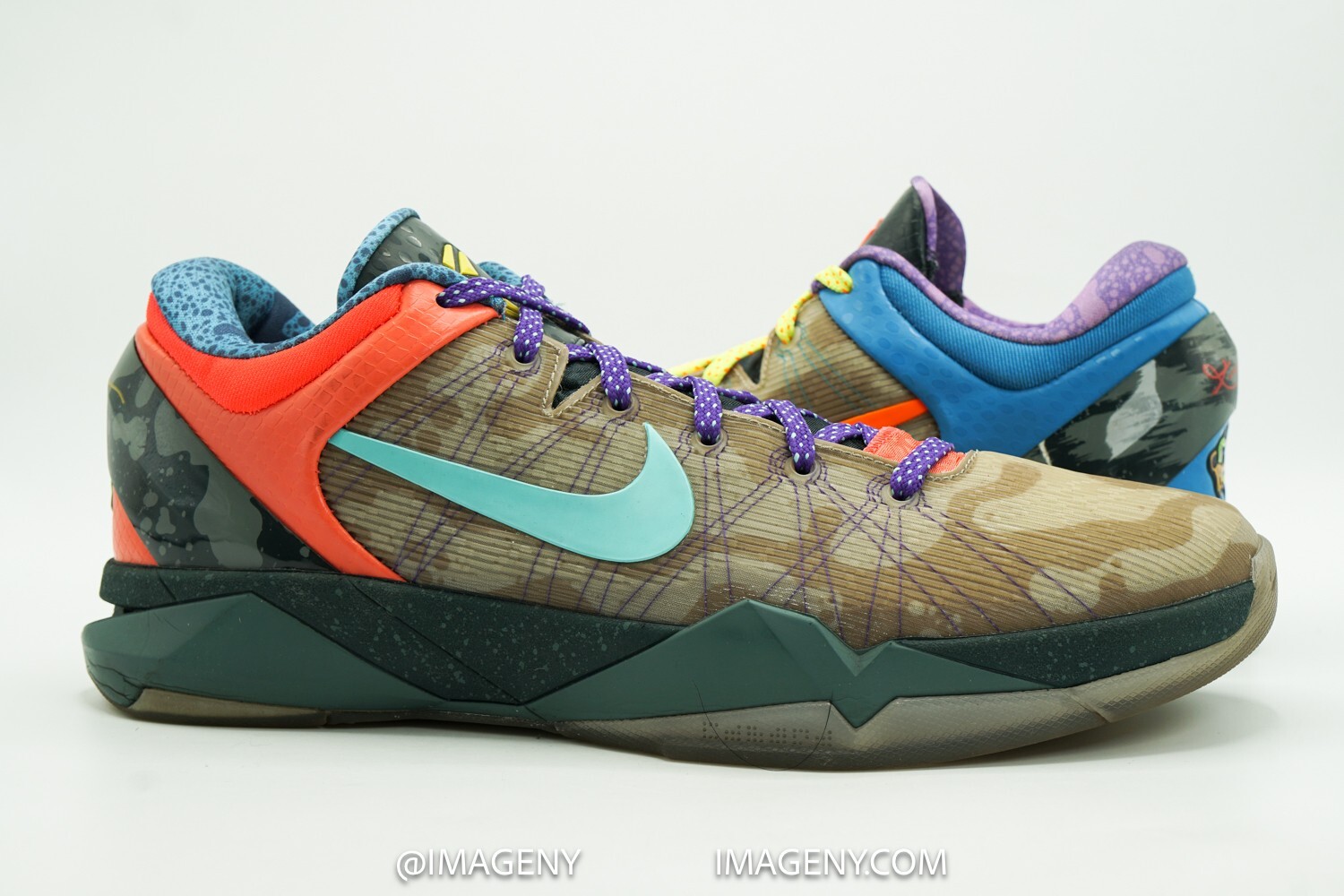 NIKE ZOOM KOBE VII USED SIZE 12 WHAT THE KOBE BAMBOO