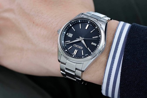 Pre-owned Seiko Selection Sbtm323 Radio Solar Atomic Black Dial Watch Men Japan