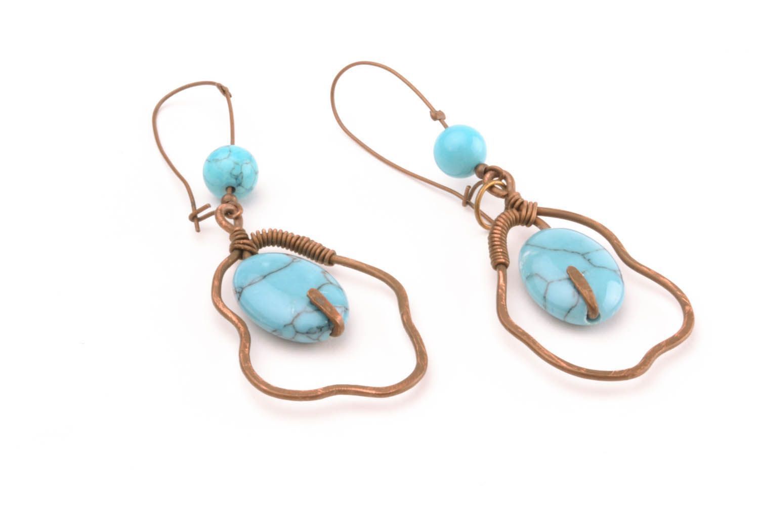 Turquoise Copper Fashion Earrings