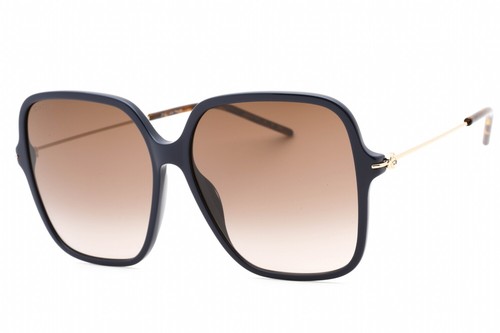 Pre-owned Gucci Gg1267s-004-60 Sunglasses Size 60mm 145mm 15mm Blue Women In Gold