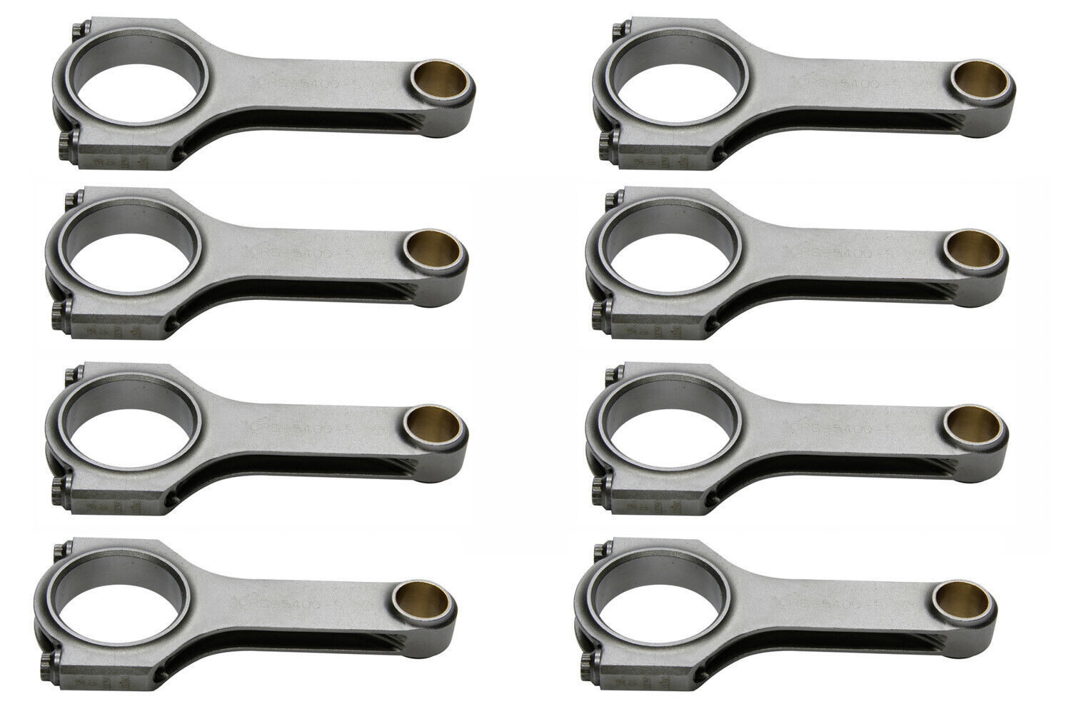 Eagle SBF 4340 Forged H-Beam Rods - 5.400 w/2.123 Pin Eagle SBF 4340 Forged H-Beam Rods - 5.400 w/2.123 Pin