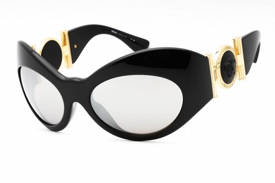 VERSACE VERSACE 0VE4462-GB1/6G BLACK LIGHT GREY SUNGLASSES