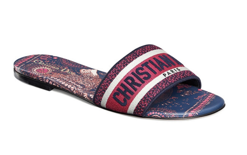 日本未入荷◇24SS◇Dway Christian Dior Paris Signature Mule Women's Dway in embroidered cotton mules | DIOR | 24S