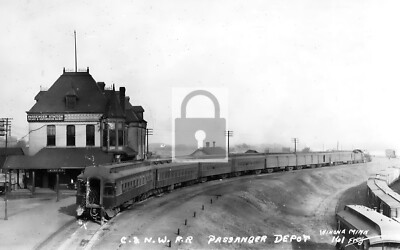 Railroad Train Station Passenger Depot Winona Minnesota MN Reprint Postcard