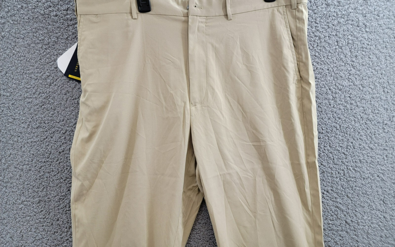 Polo Ralph Lauren Tailored Fit Performance Chino Pants Men's 38/32 Khaki Solid - Picture 3 of 18
