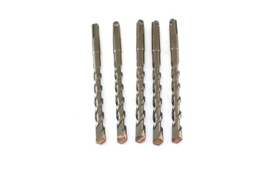 TEMO 5pc SDS Plus Rotary Hammer Bits Drill Bit Set  3/8''x4''x 6''