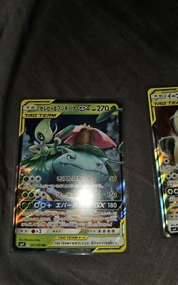 ポケモンカードゲーム VENUSAUR&SNIVY/CELEBI&VENUSAUR GX PSA10 s-l400.jpg