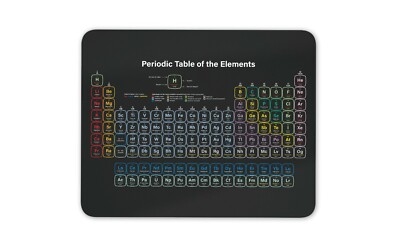 Computer Mouse Mat - Periodic Table Elements Science Chemistry Office Gift #2364