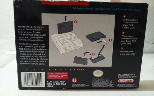 Cleaning Kit Snes Nes Super Nintendo CIB Complete