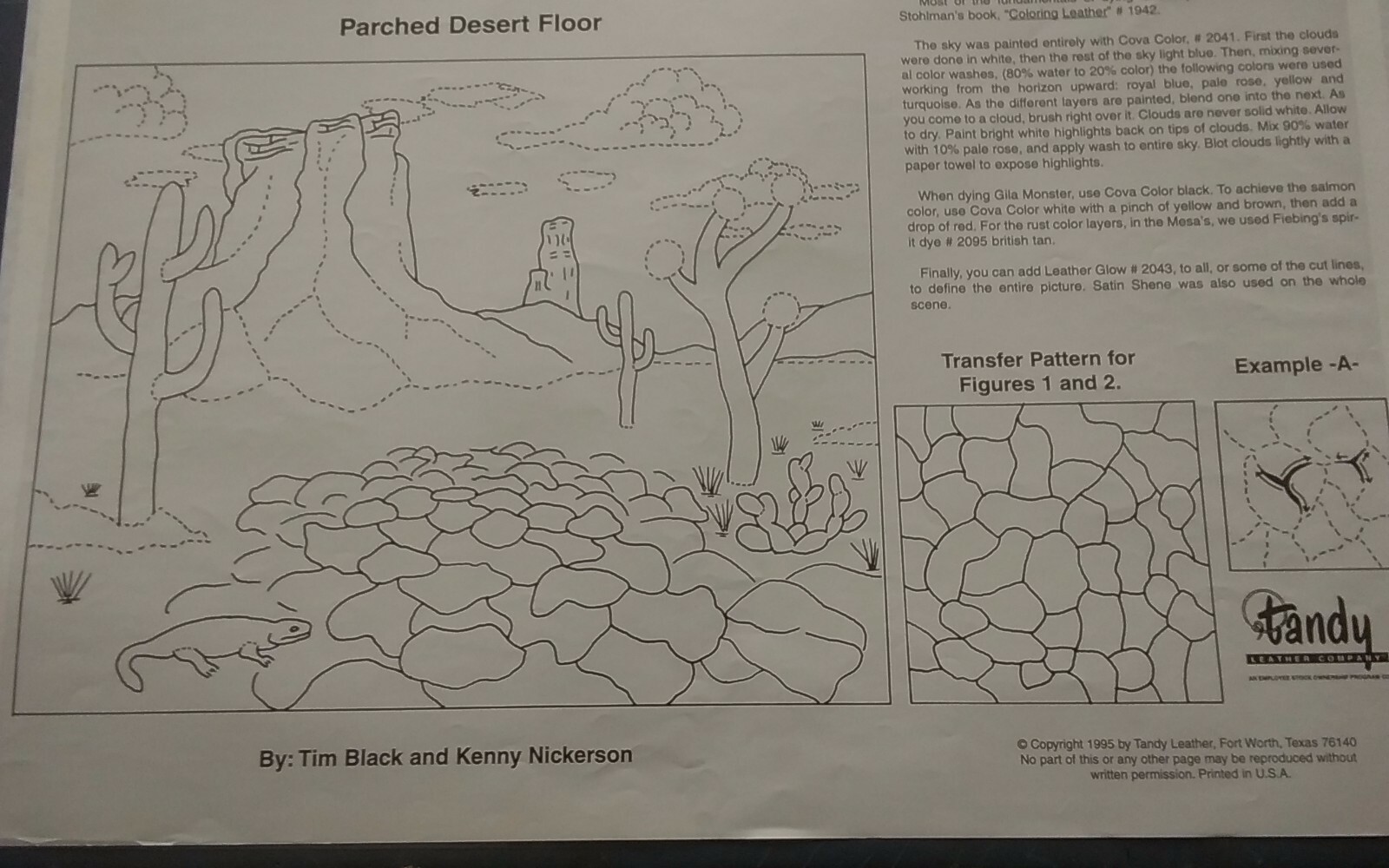 Parched Desert Floor, DOODLE PAGE OF THE MONTH, Series 5E, Page 1, by Nickerson