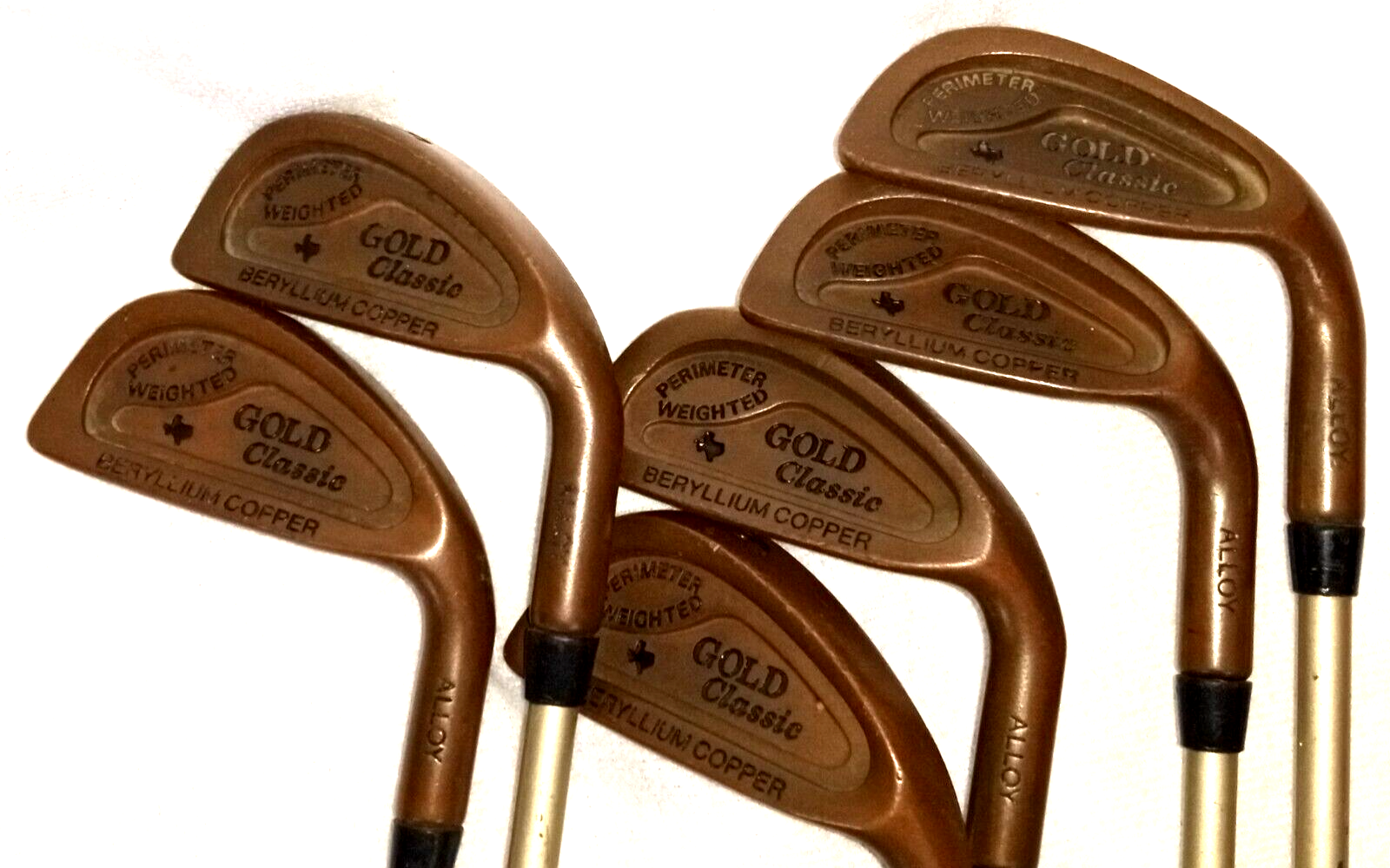 Gold Classics Beryllium Copper irons P/9/7/6/5/4 4 Iron / RH
