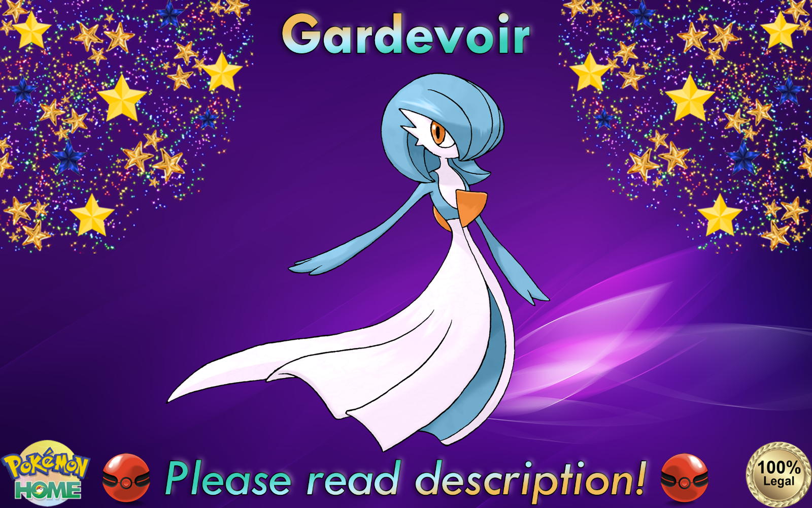 ✨Shiny Gardevoir EVENT 6IV✨Pokémon Sword/Shield BD/SP S/V HOME