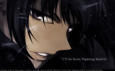 Anime canaan quote alphard al sheya face closeup girls Playmat Gaming Mat Desk