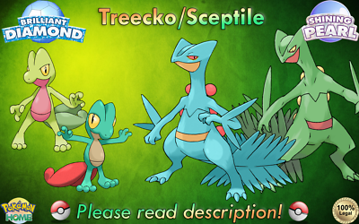 💎Shiny/Non-shiny Treecko/Sceptile 6IV💎Pokémon BD/SP (💯Legal) | eBay