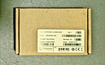 New Genuine Extreme Avaya AA1403011-E6 10GBASE-LR 10G SFP+LR 1310nm 10km LC SMF