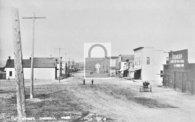 Street View Connell Washington WA Reprint Postcard