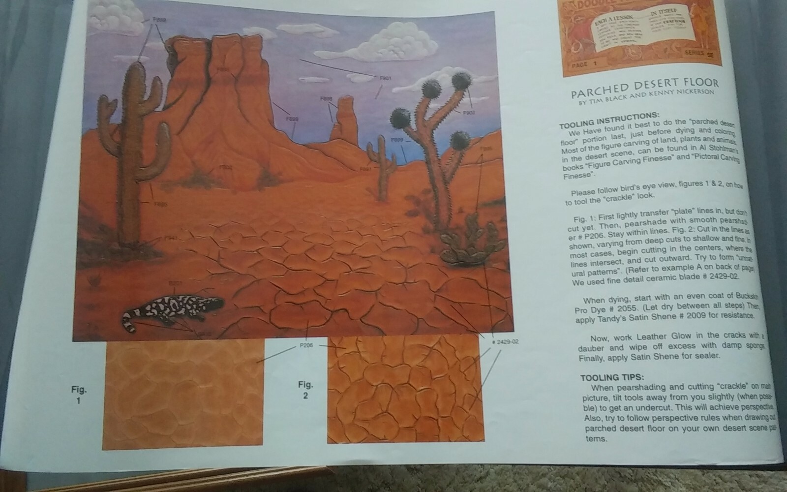 Parched Desert Floor, DOODLE PAGE OF THE MONTH, Series 5E, Page 1, by Nickerson
