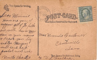 1909 Comic PC-Man & Lady Beside Other Man & Reading Paper-The Newspaper Habit