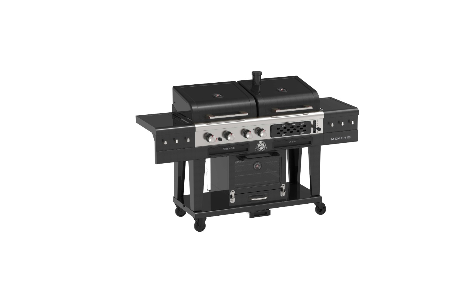 Pit Boss Kombigrill MEMPHIS Ultimate 2.0 Gas Holzkohle Smoker Hybridgrill BBQ - Bild 2 von 12