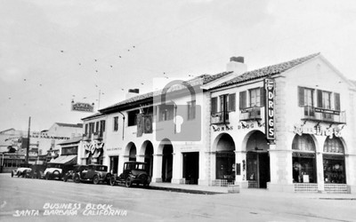 Street View Drug Store Santa Barbara California CA Reprint Postcard