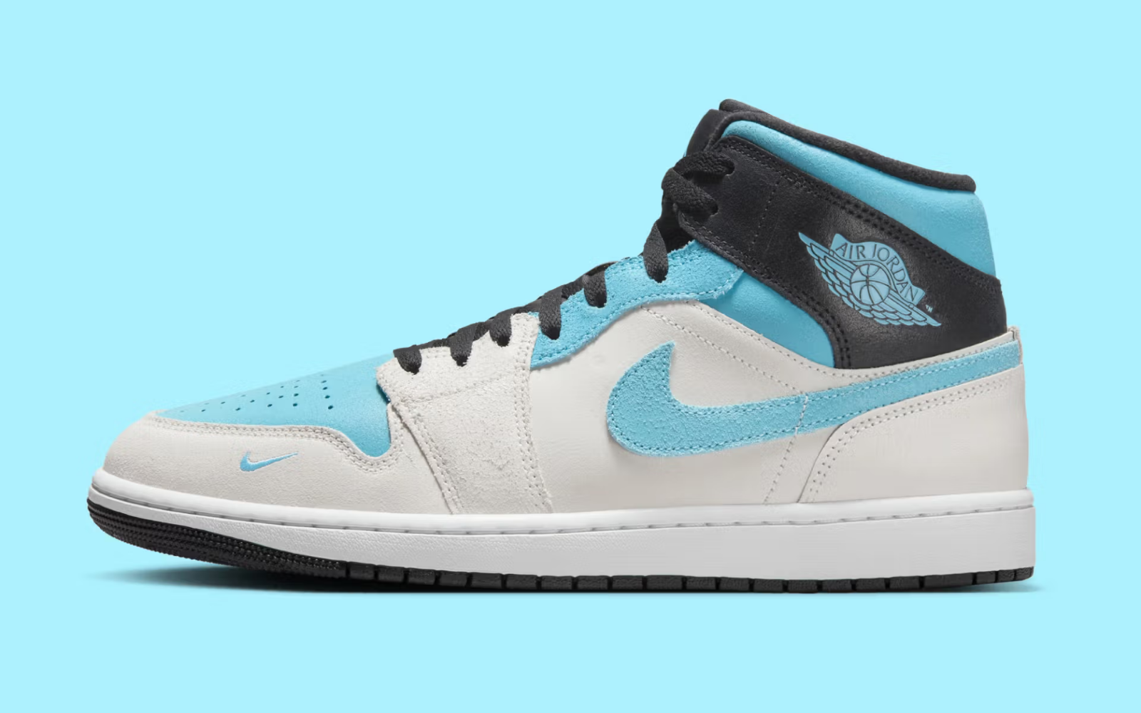Nike Air Jordan 1 Mid Blue Chill Smoke Grey IM6567-121 Men's Shoes
