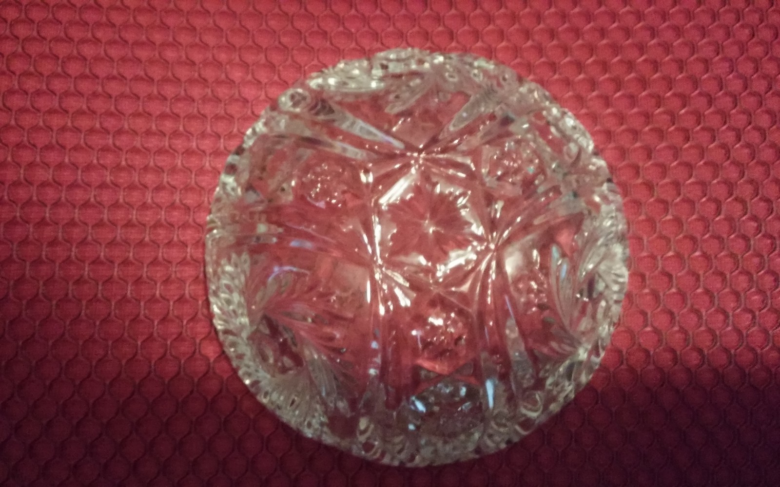 Crystal Fruit Bowls Vintage Six Hand Cut Lead Mint Condition