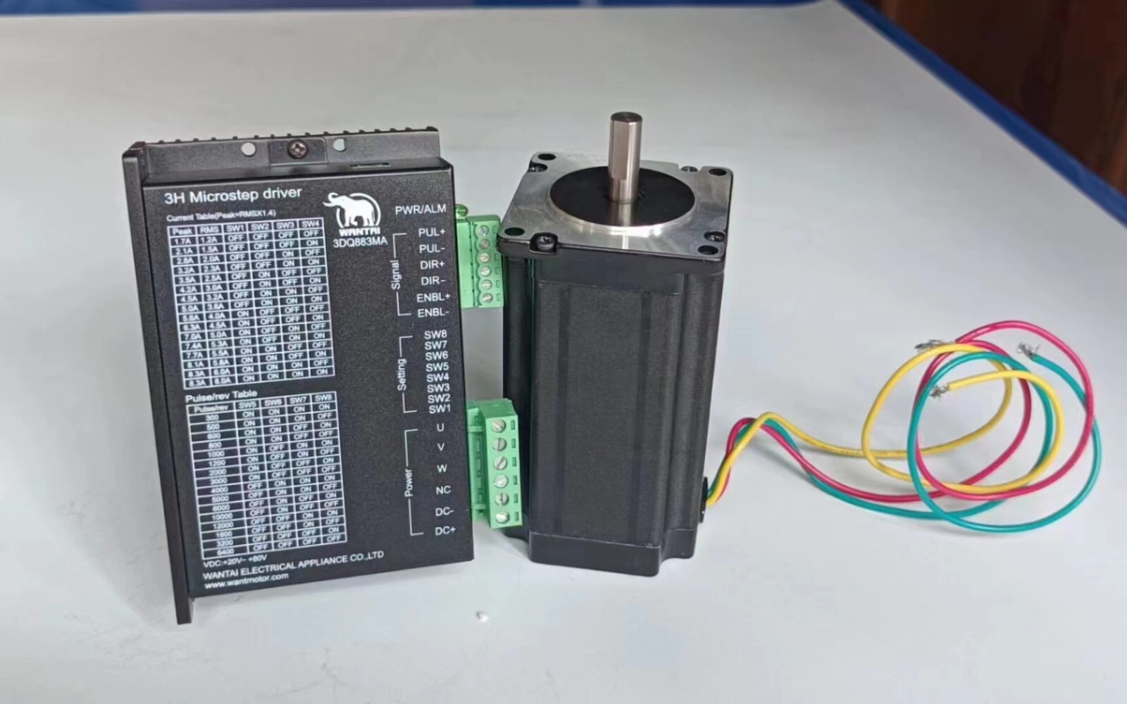 (USA ship) Wantai CNC kit-3Axis Nema34 Stepper Motor 1700OZ-In,6A&Driver DQ860MA